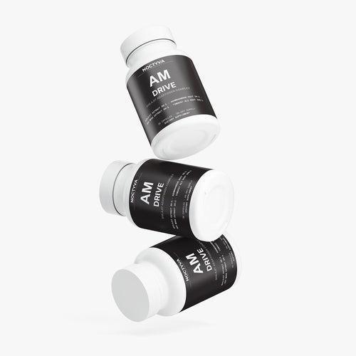 NOCTYVA AM DRIVE three bottles floating, multiple angles