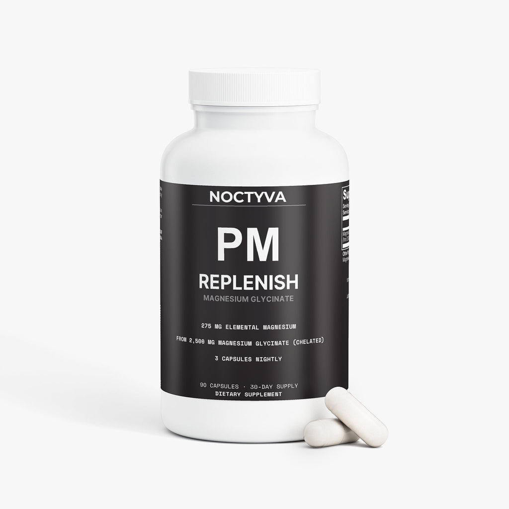 NOCTYVA PM REPLENISH bottle front with capsules