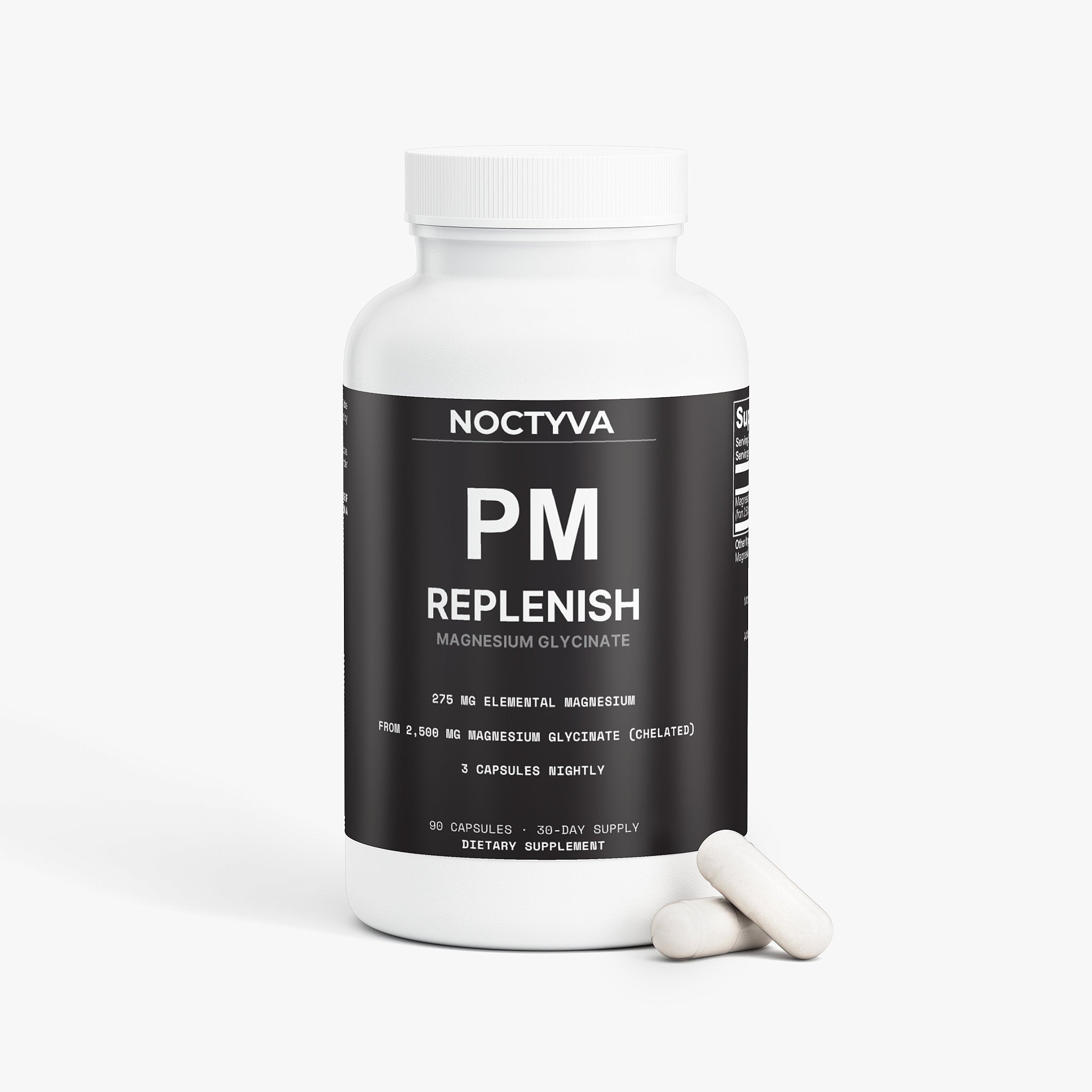 NOCTYVA PM REPLENISH bottle front with capsules